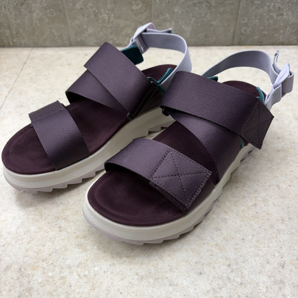 Merrell Women's Alpine Cush Backstrap Wedge Sandals Burgundy Size 8 M